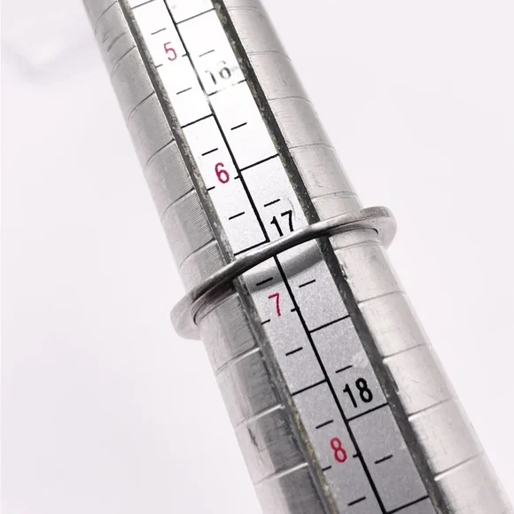 Size 7 Dark Purple amethyst heart 925 sterling silver ring - Picture 7 of 8